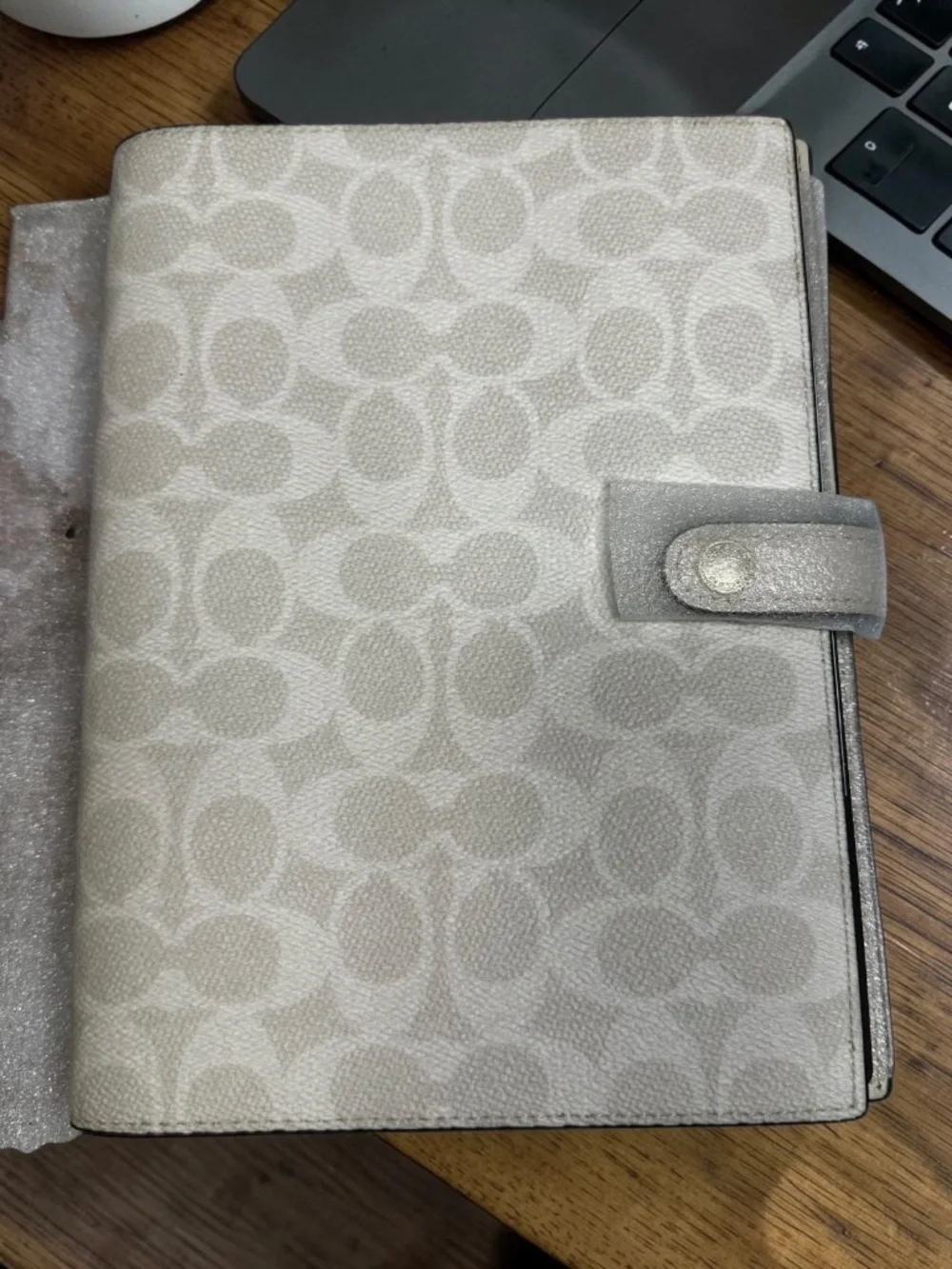 Coach Signature Notebook Cover with Notebook